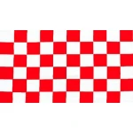 Checkered Red/White table flag