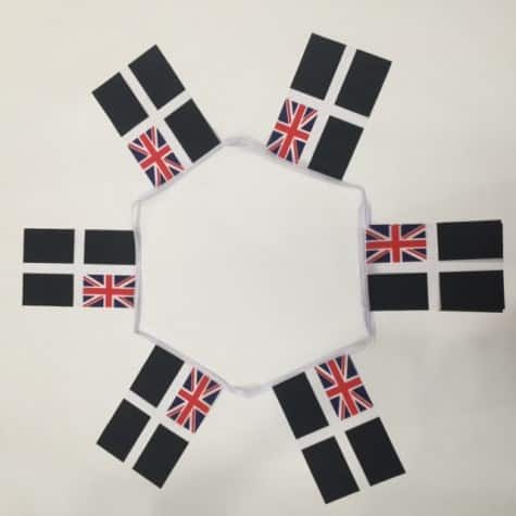 cornwallensignbunting 6m 20 flag Cornwall Ensign bunting - Image 1