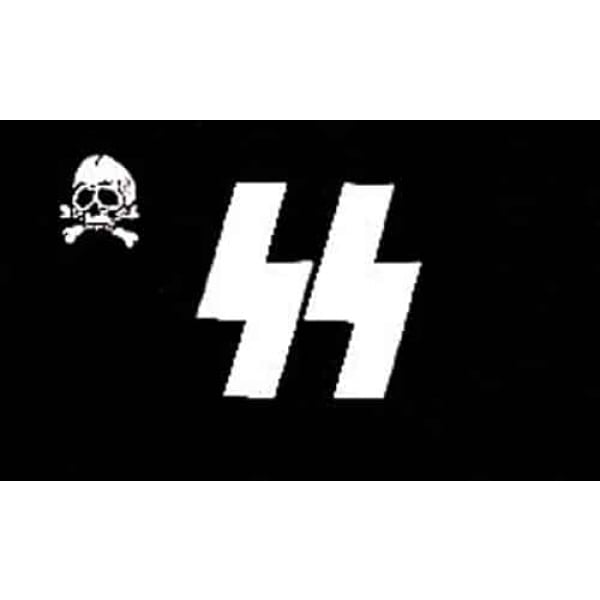 German SS Skull table flag