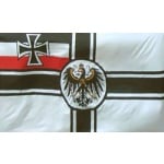 German WW1 Imperial with Crest table flag