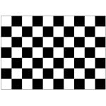 Giant Checkered Black & White 8'x5'