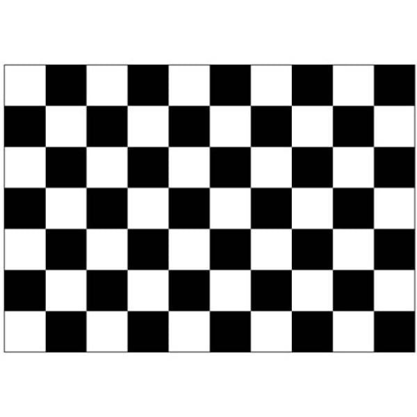 Giant Checkered Black & White 8'x5'