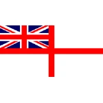 Giant White Ensign 8'x5'