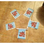 6m 20 flag  Luxembourg Civil Ensign bunting