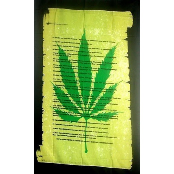 Marijuana Declaration Scroll 5'x3'