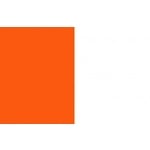 Vertical Stripe  orange/white  3'x2'