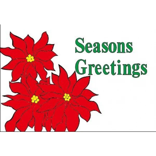 Seasons Greetings table flag