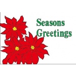 Seasons Greetings hand flag