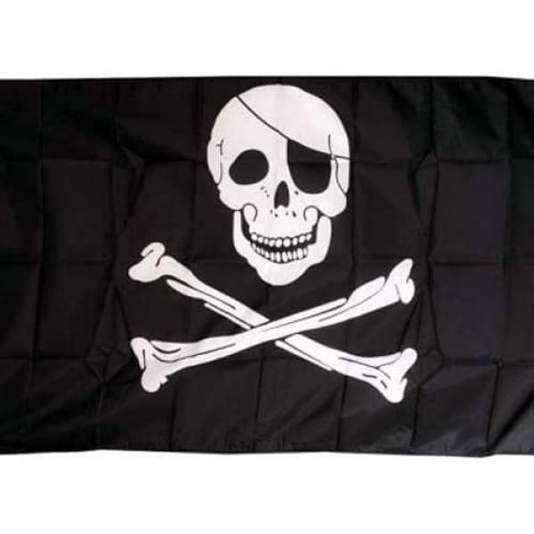 Skull and Crossbones hand flag