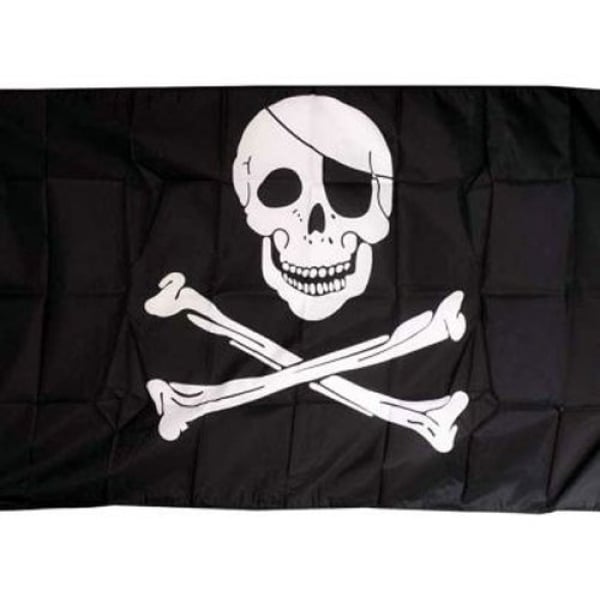 Skull and Crossbones medium table flag