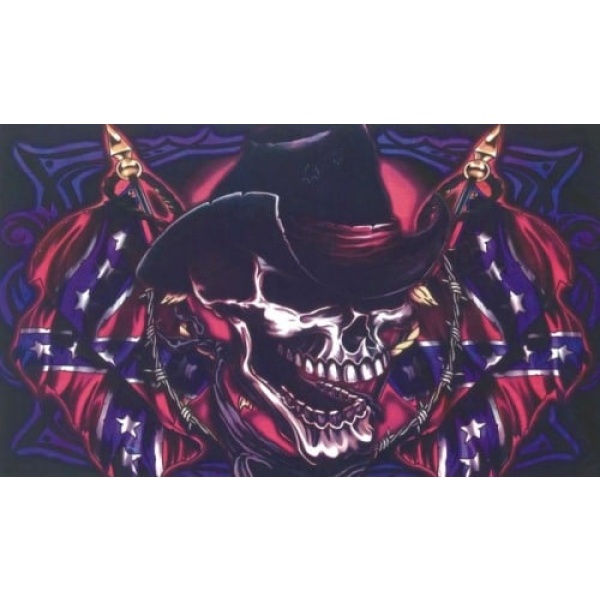 Skull Cowboy 5'x3'