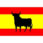 Spanish Bull table flag
