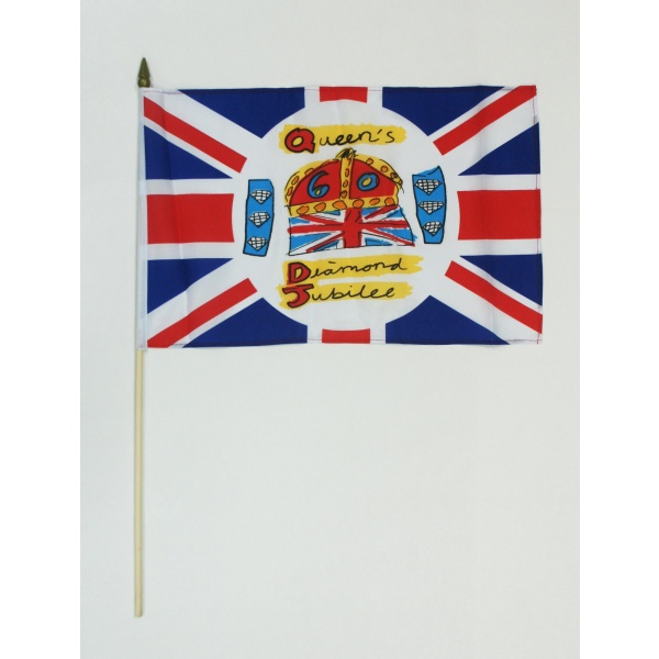 Queen's Diamond Jubilee large hand flag