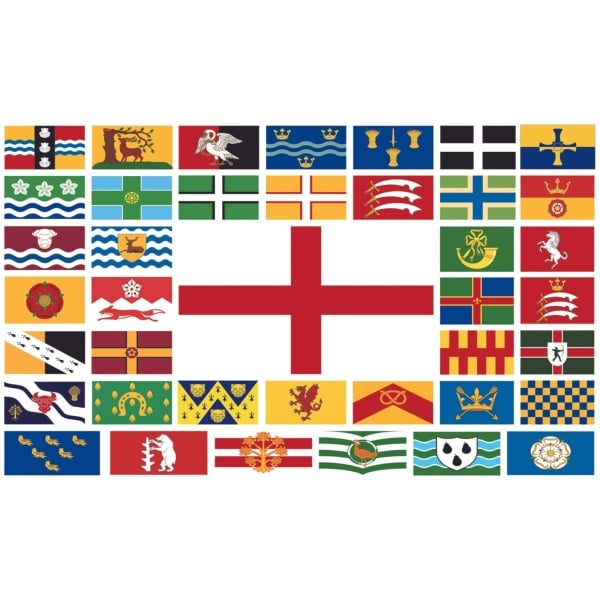 English County Collection Flag 5'x3' (digital print)
