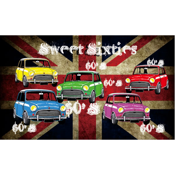 60's Mini's 5'x3'