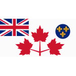 Canadian Army Battle Flag 1939-1944 5'x3' (digital print)