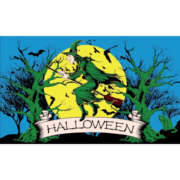 Halloween Witch 5'x3'