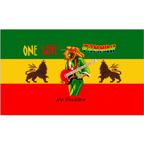 One Love, Jammin 5'x3'