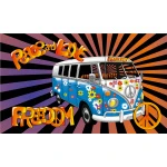 Peace, Love, Campervan 5'x3'