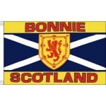 Bonnie Scotland Saltire with Lion Rampant emblem