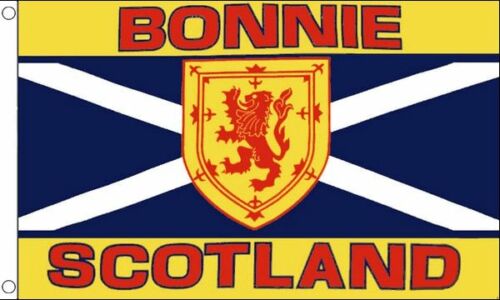 bonniescotland Bonnie Scotland Saltire with Lion Rampant emblem