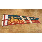 Royal Standard Edward 3rd of England banner 6.5' x 2.29'