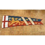 Royal Standard Edward 3rd of England banner 6.5' x 2.29'