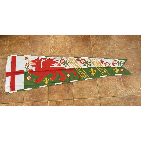 Royal Standard Henry 8th of England banner 6.5' x 2.29'