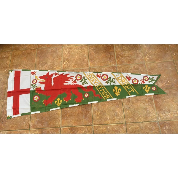 Royal Standard Henry 8th of England banner 6.5' x 2.29'