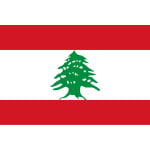 Lebanon medium hand flag