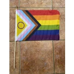 Intersex Progress Pride (Gay Pride) large hand flag