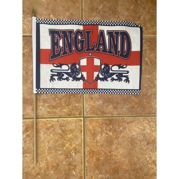 England 2 Lions large hand flag