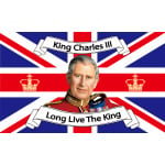 King Charles 3rd Long Live the King 5’x3′