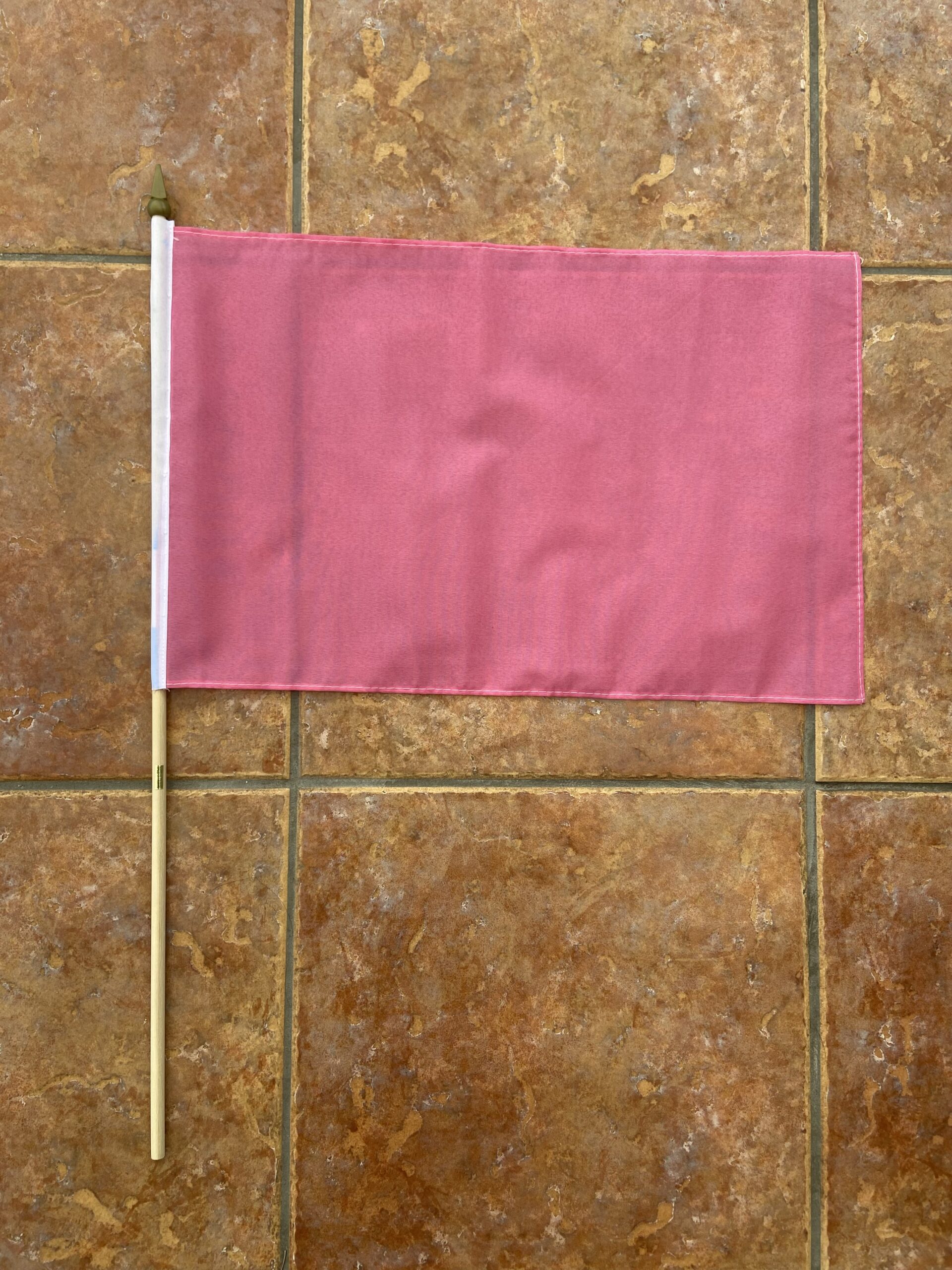 Plain Pink Plain Pink large hand flag - Image 1
