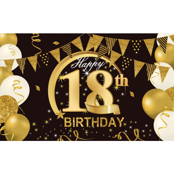 Happy 18th birthday 3.6' x 5.4'
