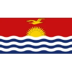 Kiribati medium table flag