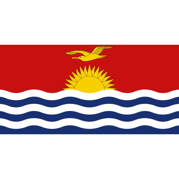 Kiribati medium hand flag