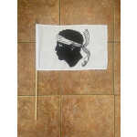 Corsica large hand flag
