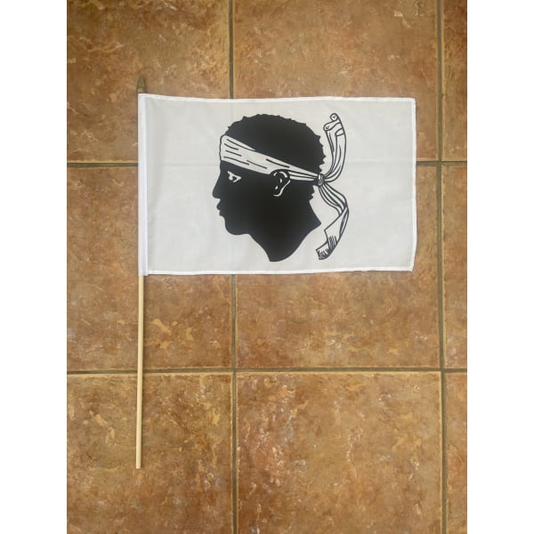 Corsica large hand flag