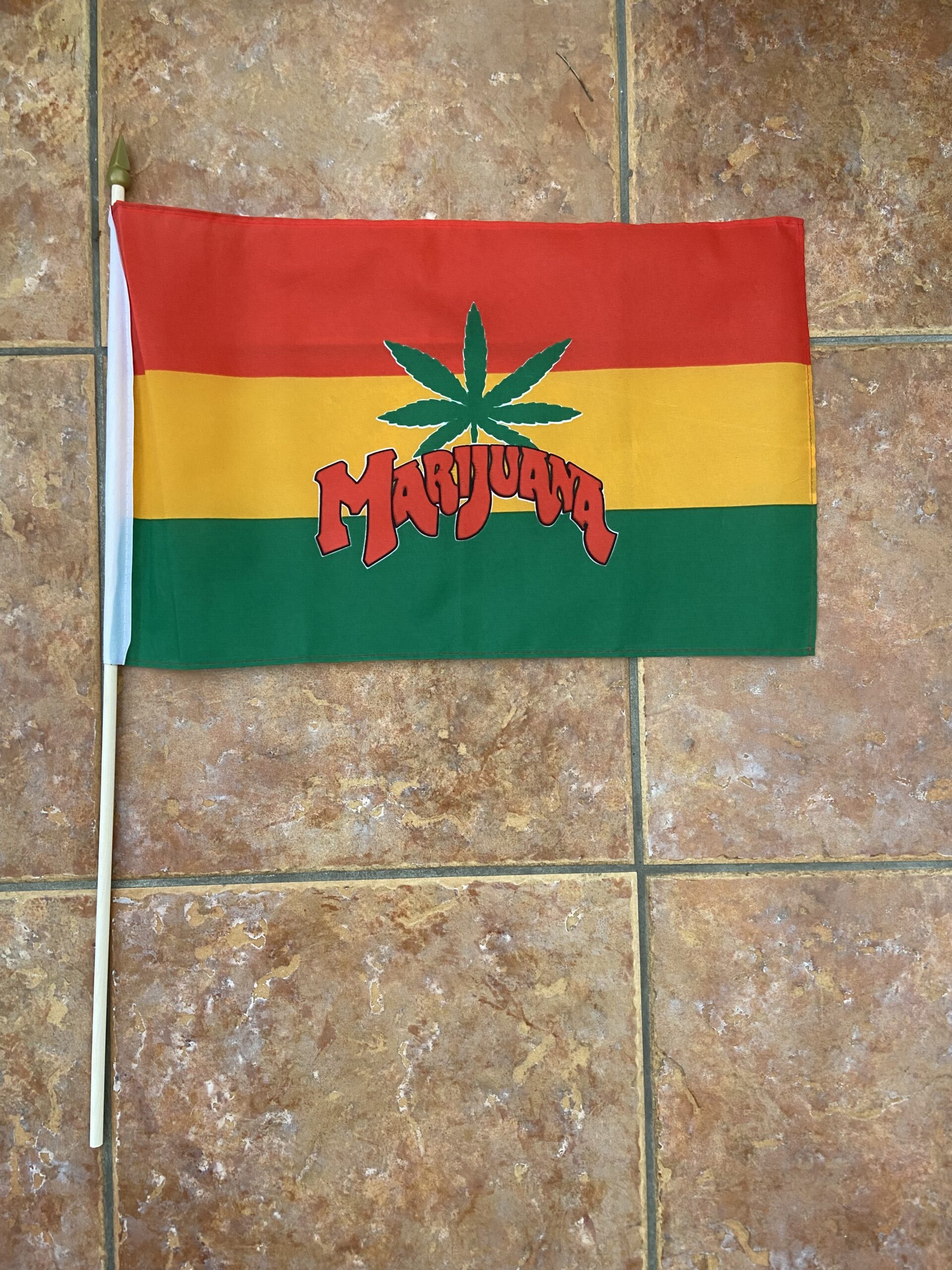 Marijuana Marijuana large hand flag - Image 1