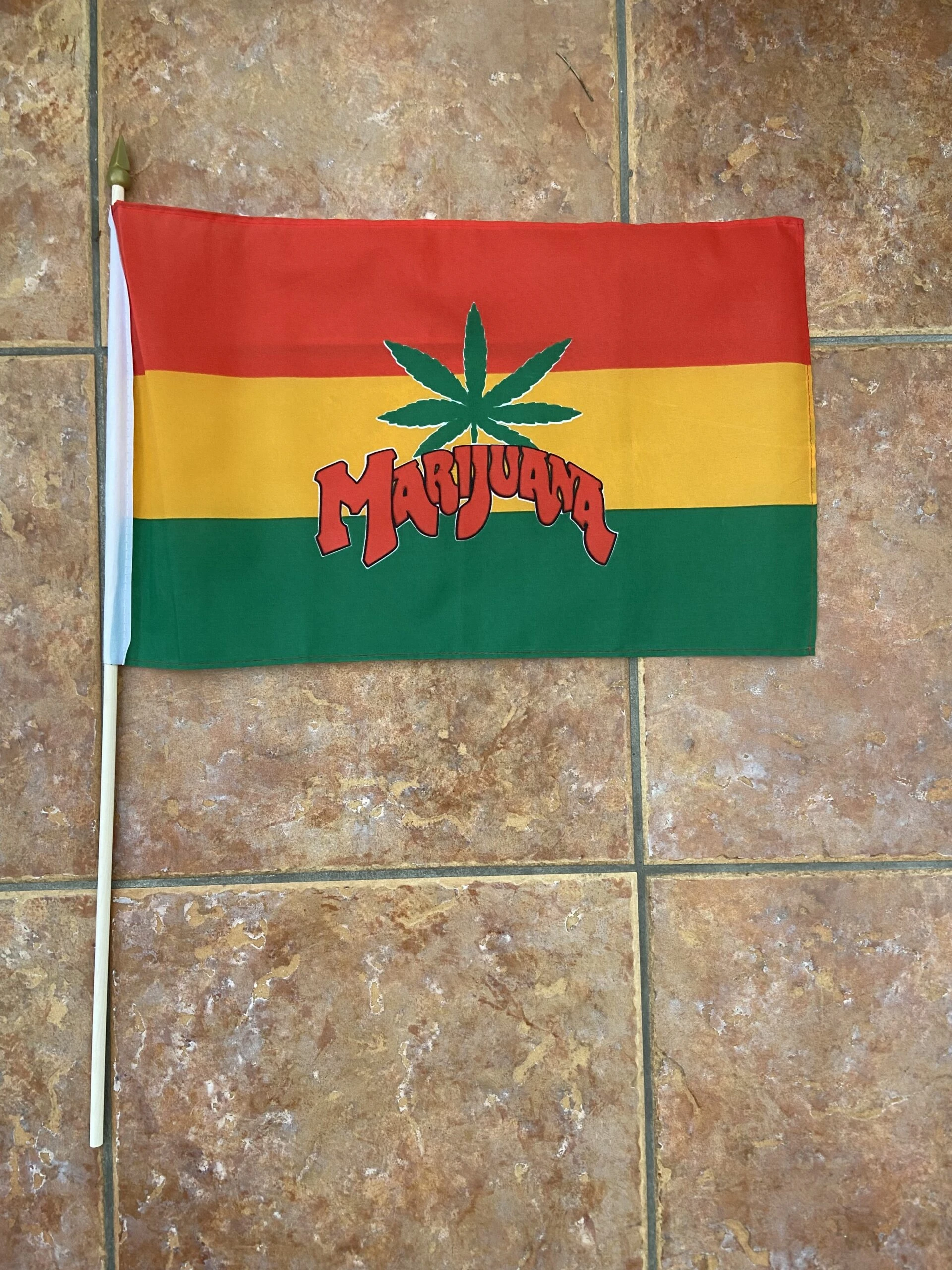 Marijuana Marijuana large hand flag - Image 1