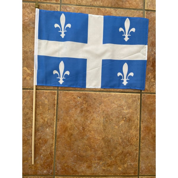Quebec large hand flag