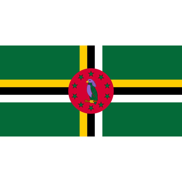 Dominica medium hand flag