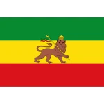 Giant Ethiopia with Lion 8'x5'