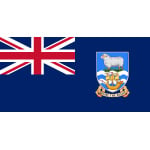 Falkland Islands medium hand flag