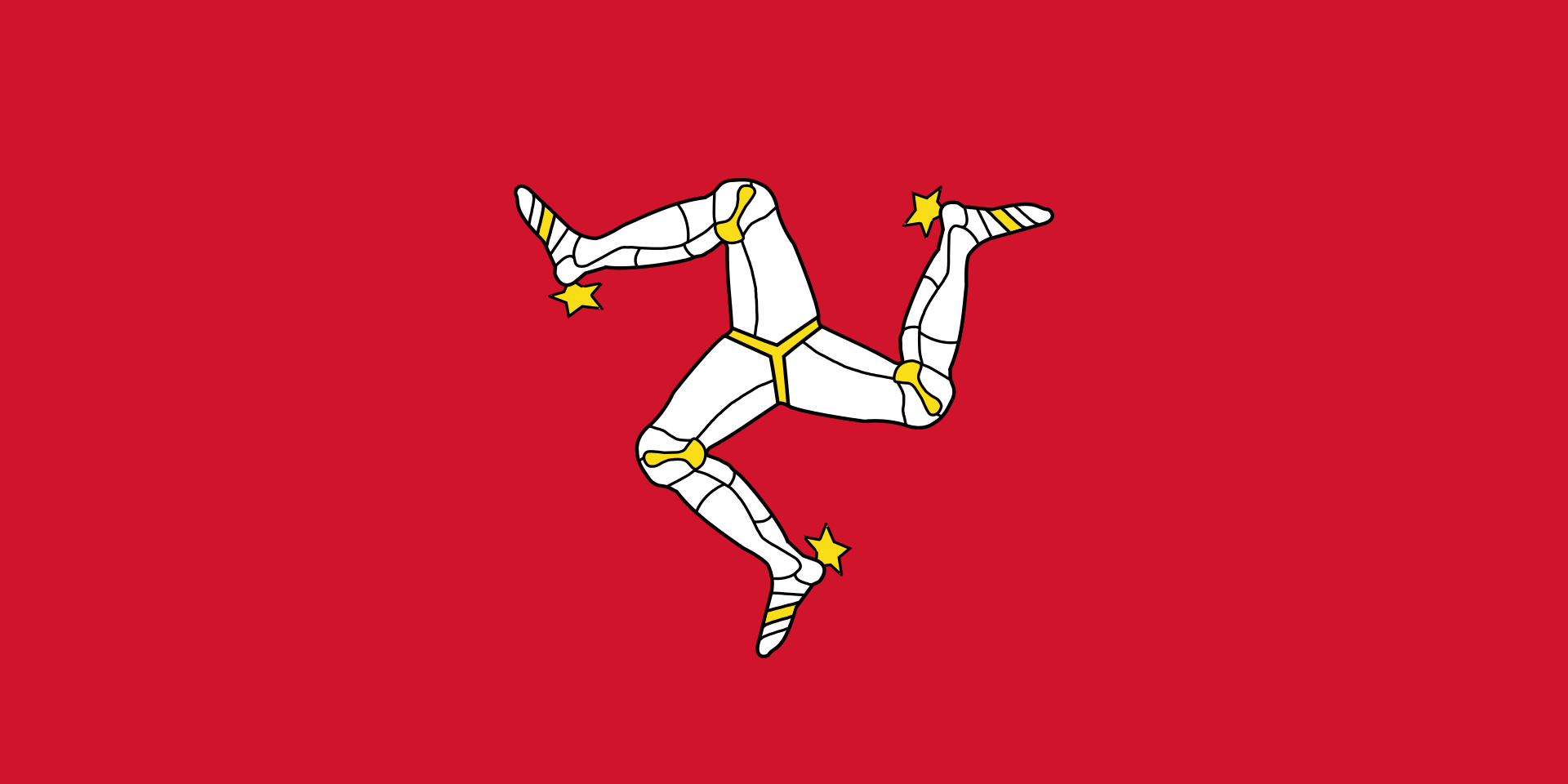 Isle of man Isle of Man medium table flag - Image 1