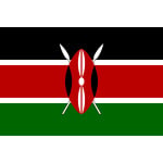 Kenya medium table flag