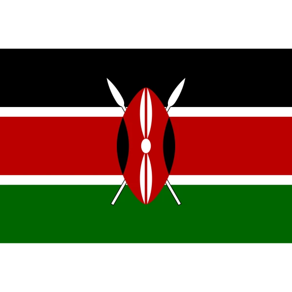 Kenya medium table flag