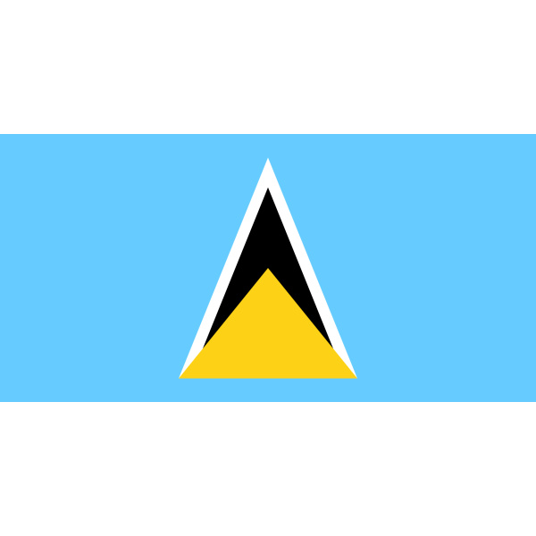 St Lucia Table Flag