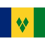 St Vincent and the Grenadines table flag